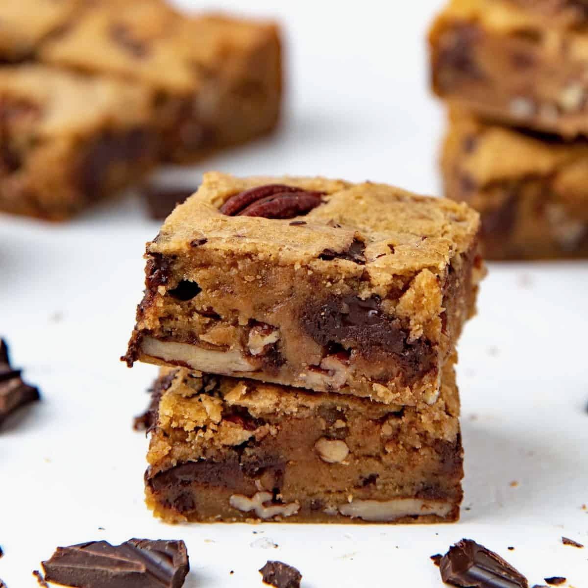 Brown Butter Blondies (with Chocolate & Pecans)