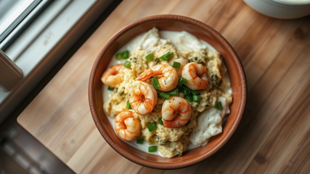 Savory Shrimp and Egg Scramble