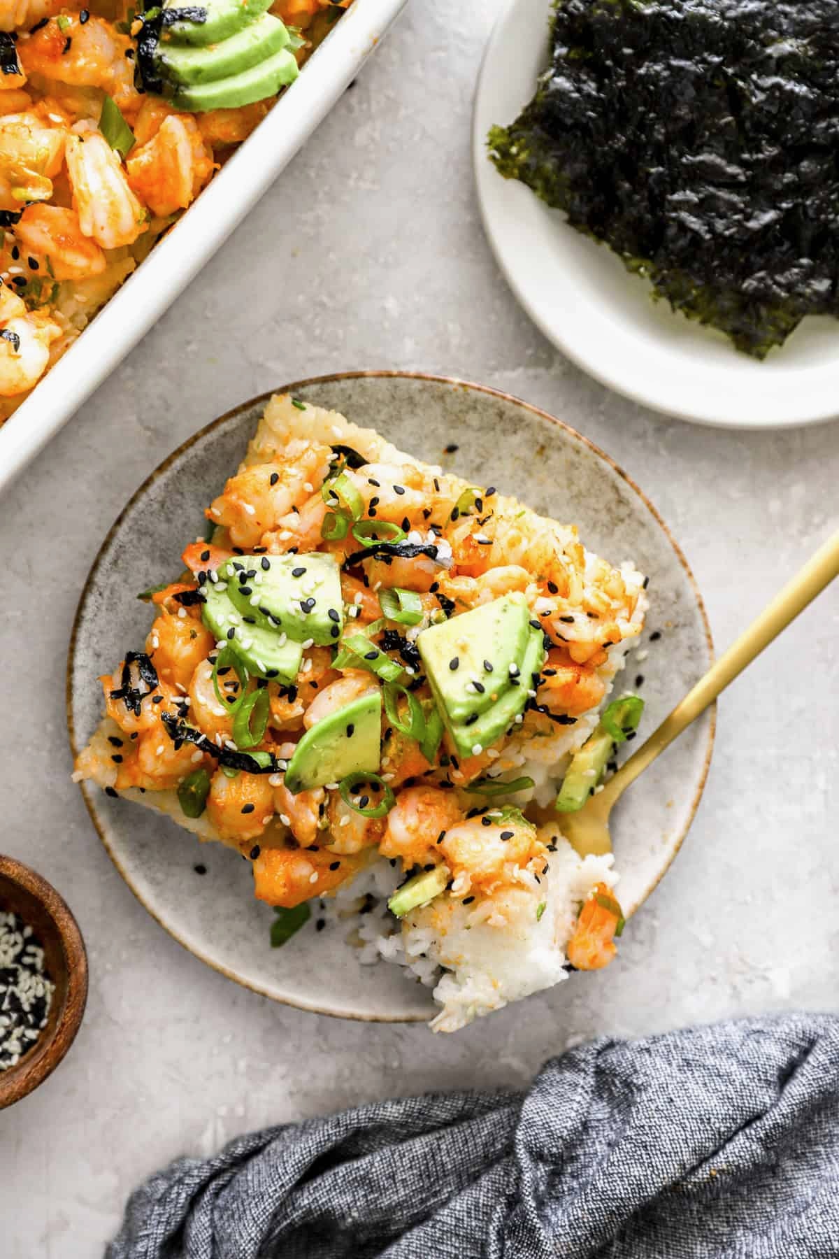 Shrimp Sushi Bake Recipe