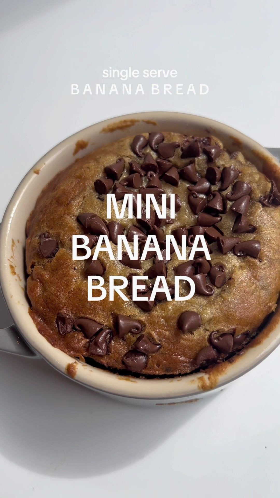Single Serve Mini Chocolate Chip Banana Bread
