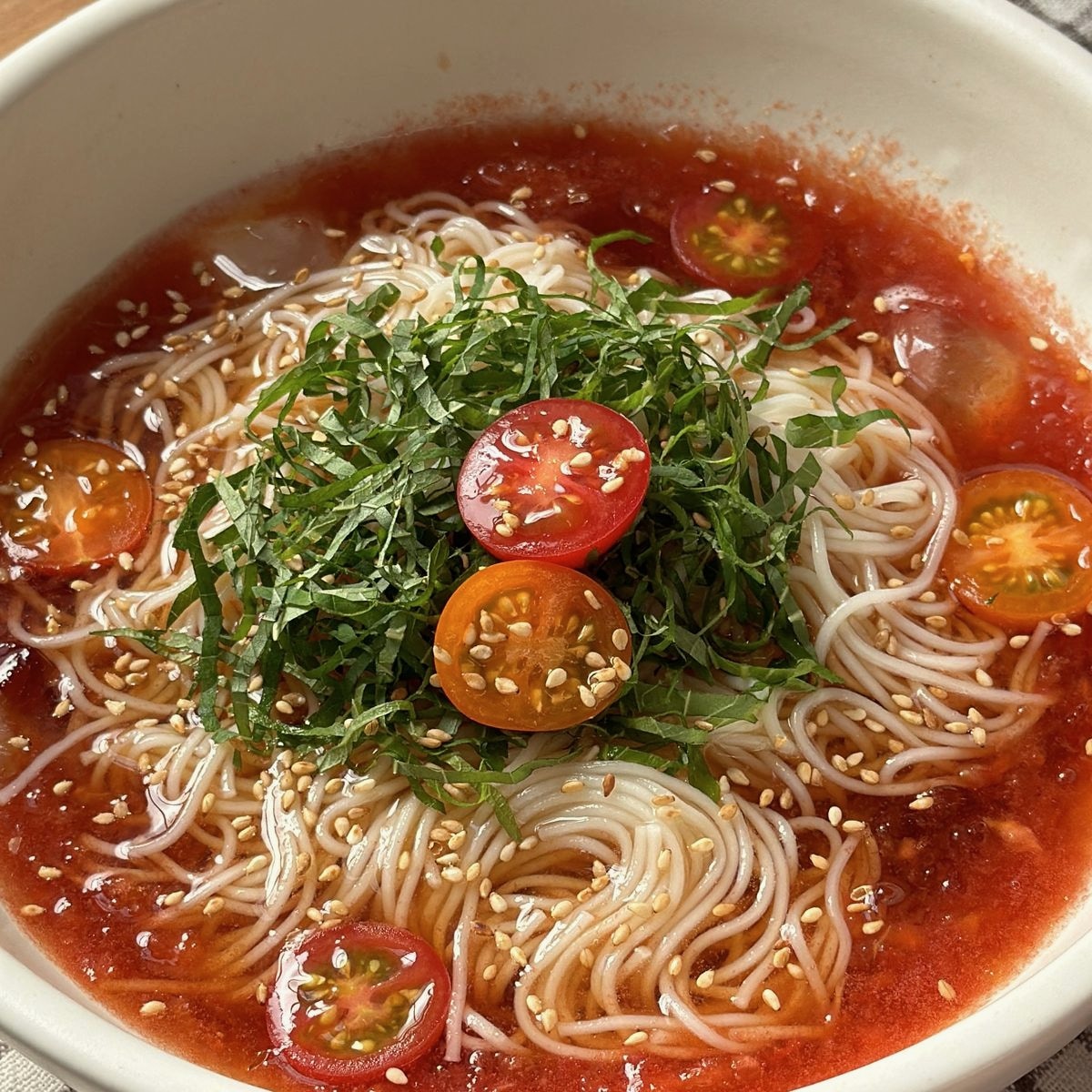 Tomato Shiso Cold Somen