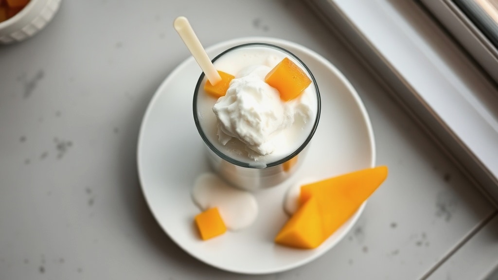Coconut Milk Ice Cream Float