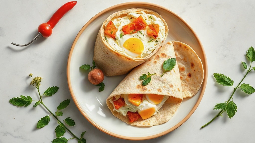 Cottage Cheese and Egg Wrap