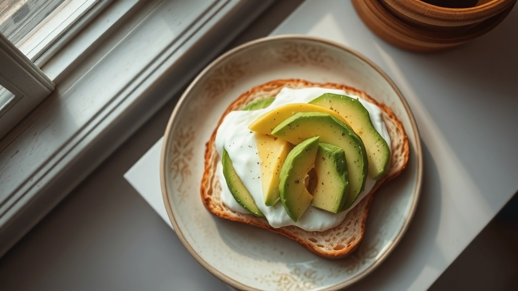 Creamy Avocado Yogurt Toast