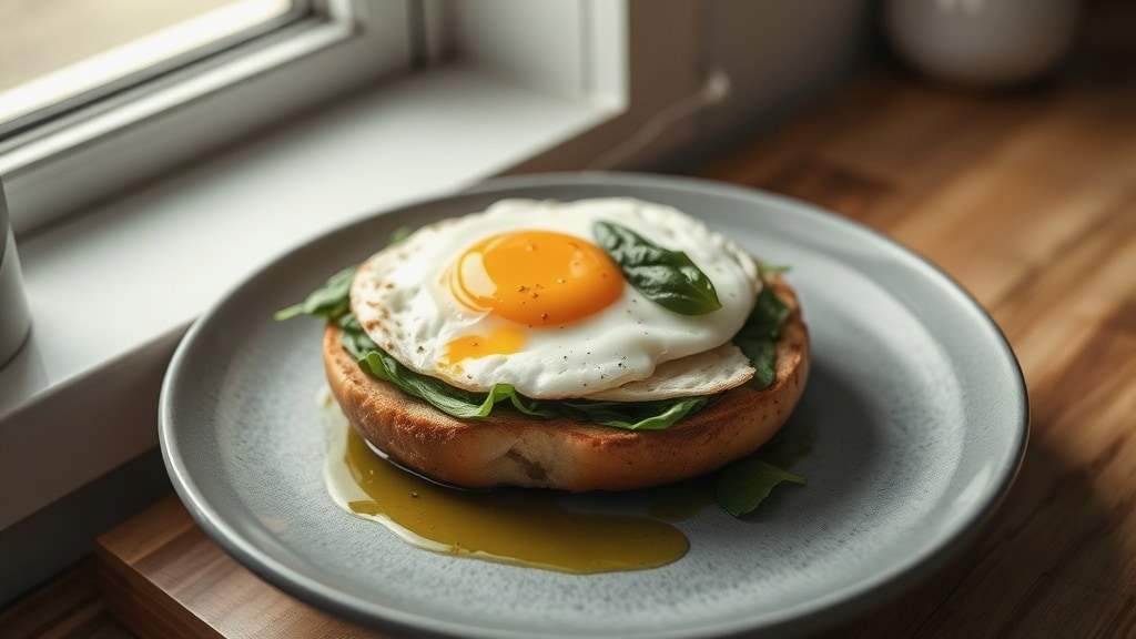 High Protein Bagel Sandwich