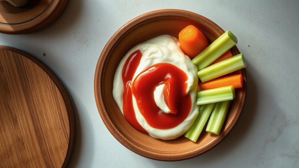 Ketchup and Mayo Dip with Veggies