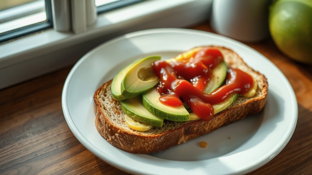 Ketchup Avocado Toast