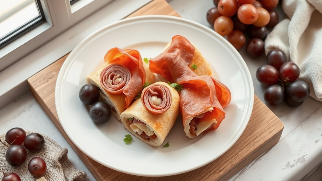 Brie and Prosciutto Roll-Ups