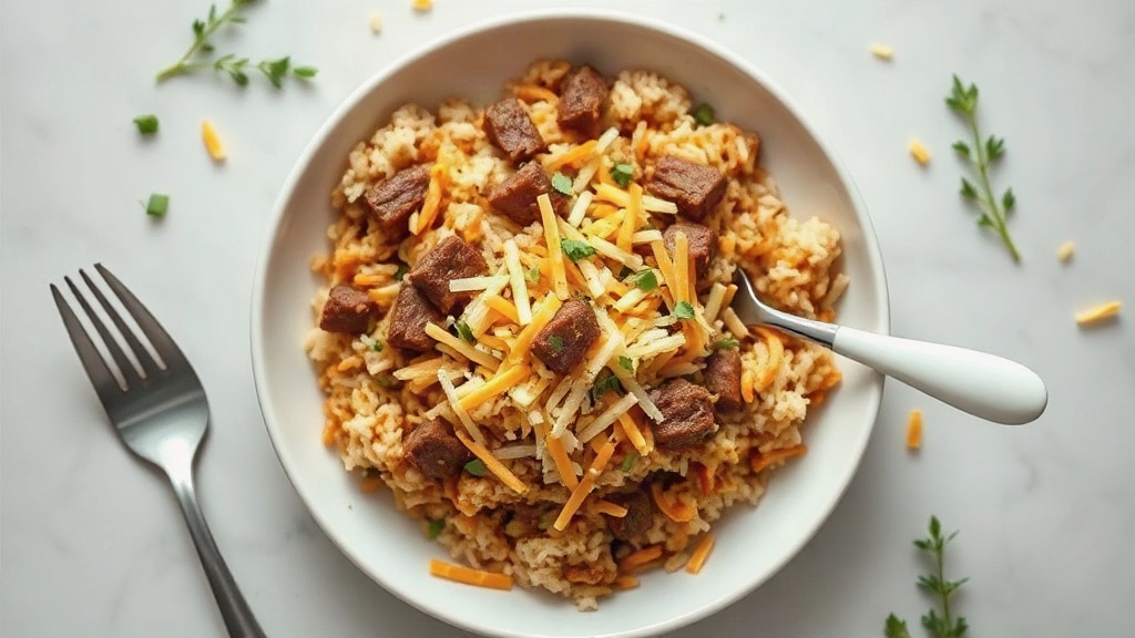 Cheesy Beef and Rice Casserole
