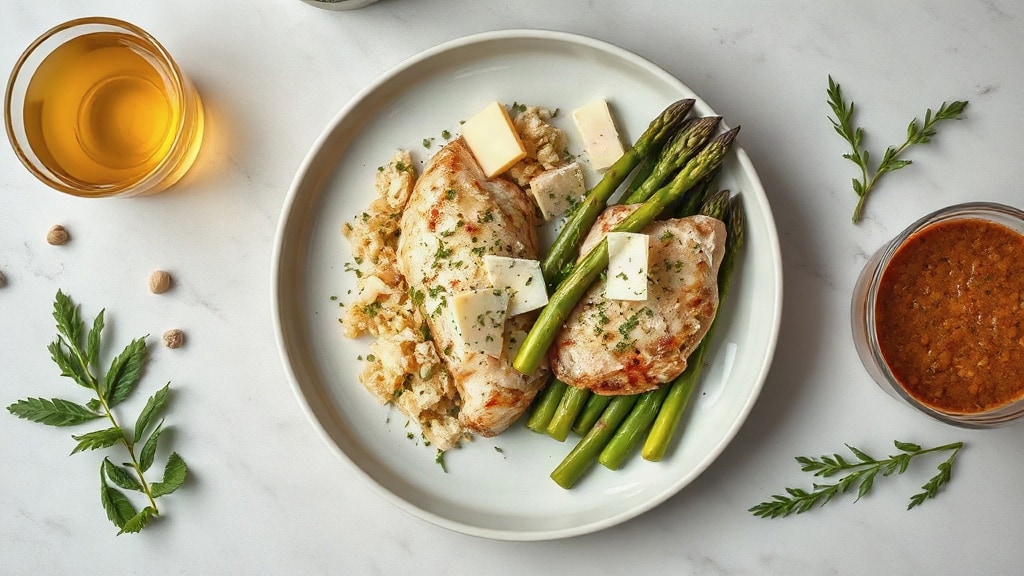 Cheesy Chicken and Asparagus Bake