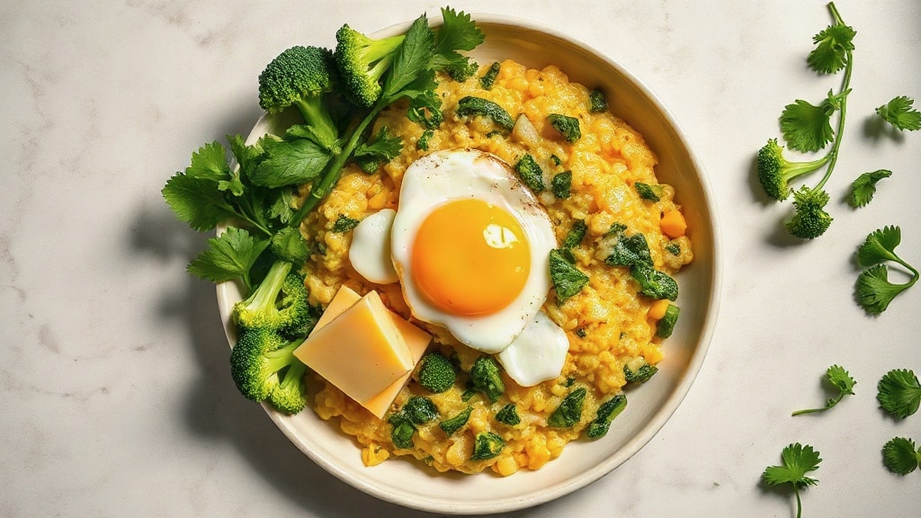 Cheesy Vegetable Scramble