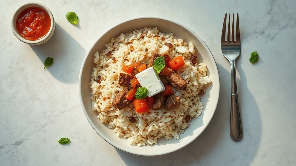 Creamy Beef Rice Bowl