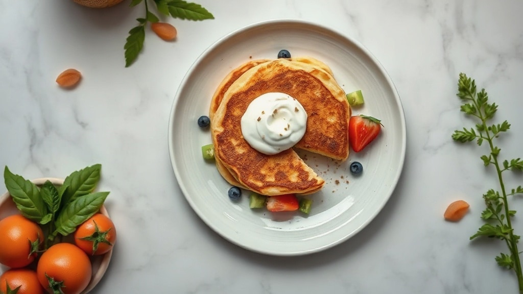 Puffed Pancakes with Greek Yogurt