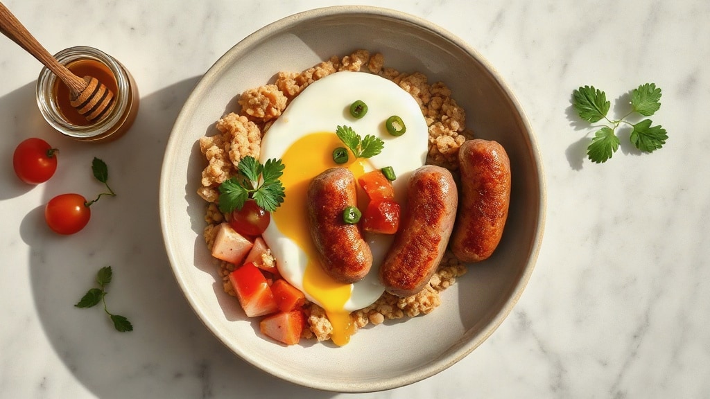 Sausage and Yogurt Breakfast Bowl