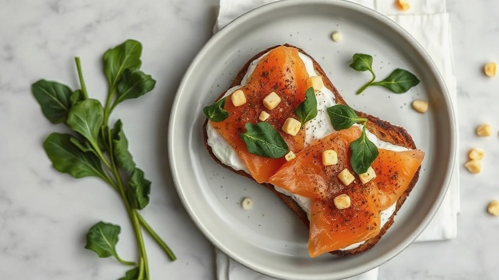 Savory Smoked Salmon Toast