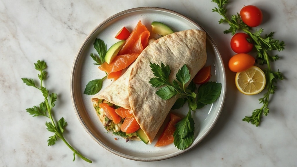 Smoked Salmon and Egg Wrap