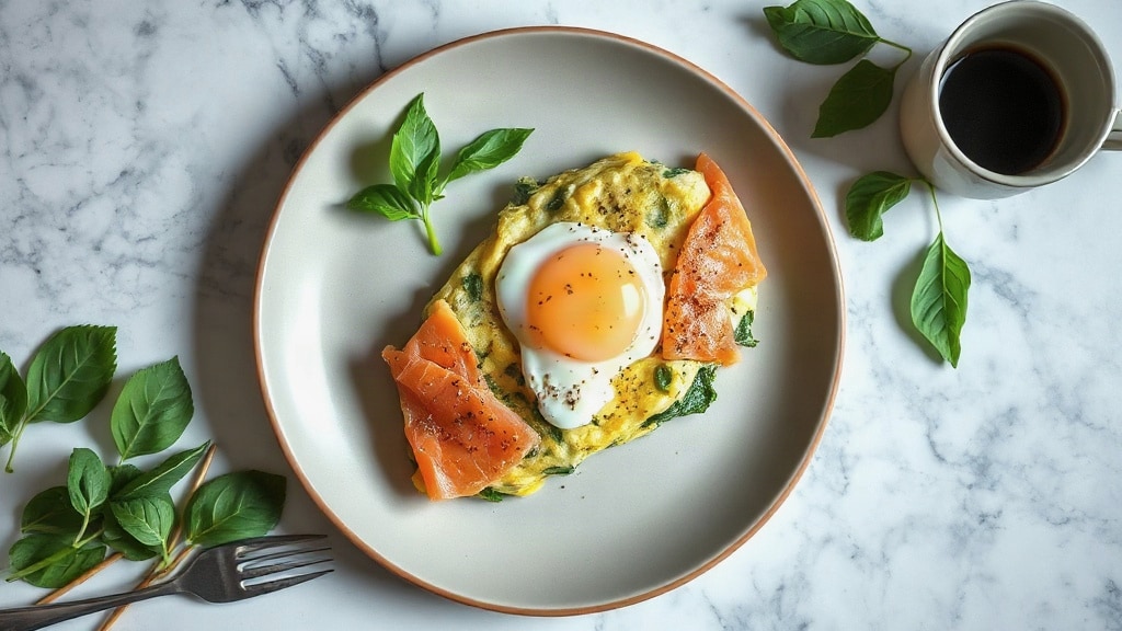 Smoked Salmon and Spinach Omelette