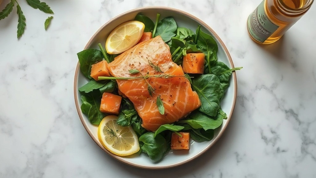Smoked Salmon and Spinach Salad