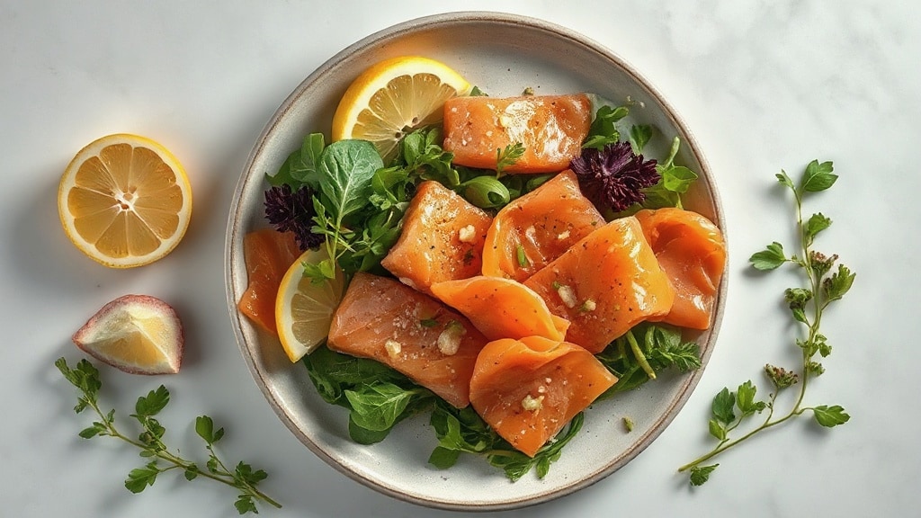 Smoked Salmon Salad Wrap