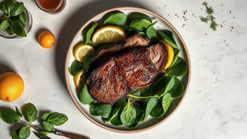 Steak and Spinach Salad