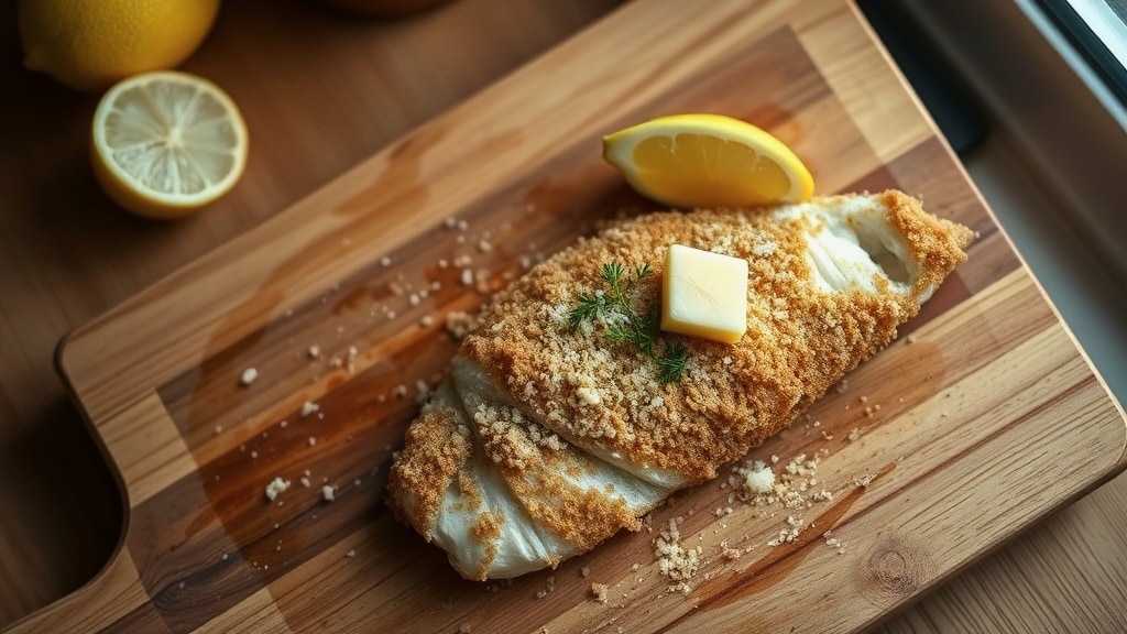 Breaded Fish with Lemon and Parmesan